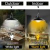 High Lumen Solar Powered Led Pendant Shed Light For Garage Shed Indoor Pull Wall Lamp Outdoor Corridor Garden Yard