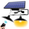 High Lumen Solar Powered Led Pendant Shed Light For Garage Shed Indoor Pull Wall Lamp Outdoor Corridor Garden Yard