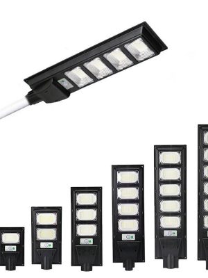 Outdoor Waterproof Pir Motion Sensor Integrated Road Lamp 60w 90w 150w 200w All In One Security Led Solar Power Street Light