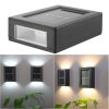 Wholesale Modern Outdoor Waterproof Ip65 Garden Square Decoration Lamp Up And Down Solar Led Wall Light