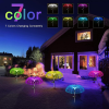 Outdoor Waterproof Garden Patio Pathway Lawn Christmas Decor 7 Color Changing Rgb Solar Jellyfish Flower Optical Fiber Lights