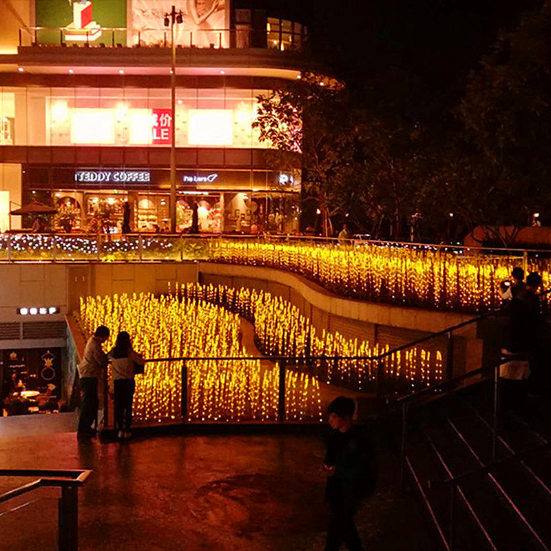 Outdoor Waterproof Courtyard Decoration Luminous Lawn LED Solar Reed Ground Plugged Light Wheat Ear Rice Straw Lamp