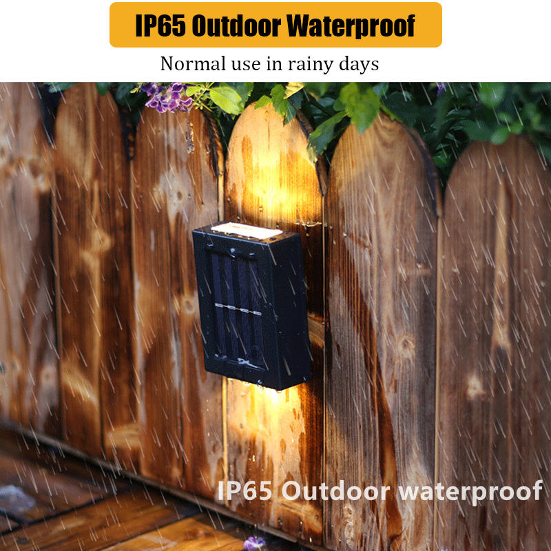 Wholesale Modern Outdoor Waterproof Ip65 Garden Square Decoration Lamp Up And Down Solar Led Wall Light