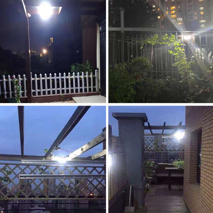 Outdoor Ip65 Waterproof Garden Floodlight Spotlight Wall Lamp Pir Motion Sensor Cob Led Solar Street Light