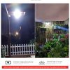 Outdoor Ip65 Waterproof Garden Floodlight Spotlight Wall Lamp Pir Motion Sensor Cob Led Solar Street Light