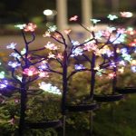 Solar Flowers Lights Garden Decor, Solar Garden Lights Outdoor Decorative,2Pack 40LED Solar Lights Outdoor Garden Waterproof Fairy Lights for Outside Yard,Lawn Decorations Gardening Gifts
