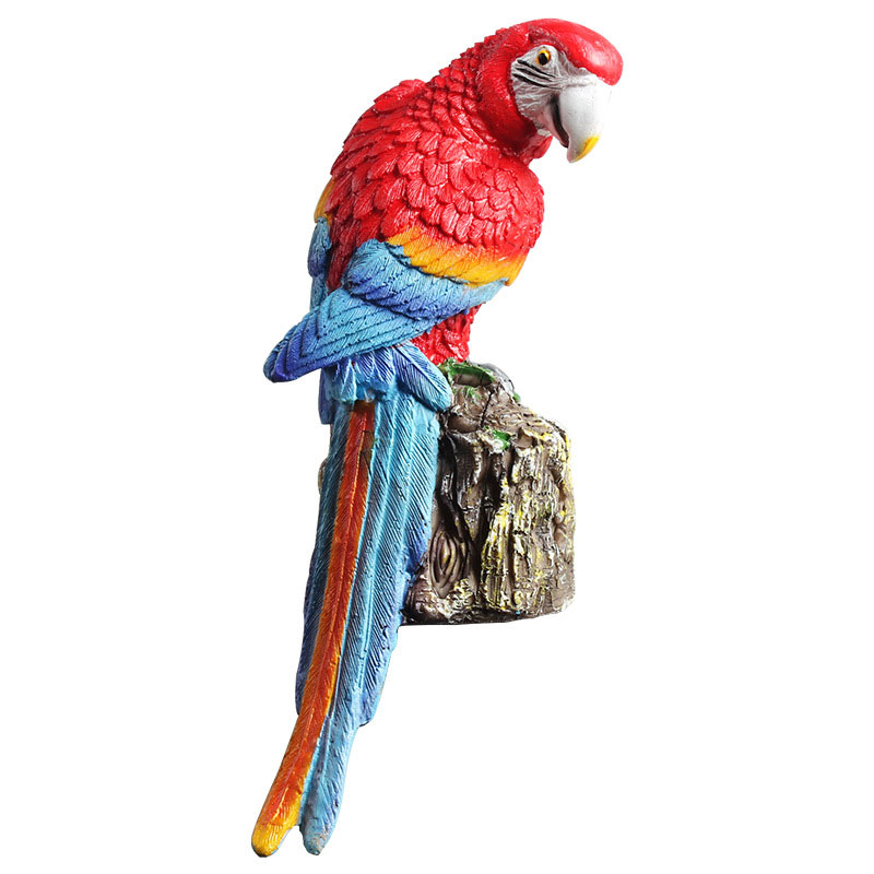 Outdoor Waterproof Led Solar Powered Parrot Garden Stakes Light For Patio Walkway Pathway Decorative Landscape Lamp