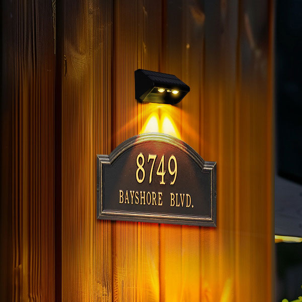 Outdoor Solar Fence Light with Lens LED Railing Wall Light Warm Cool RGB Waterproof Deck Fence Patio Backyard