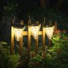 Solar Outdoor Hanging Tree Camping Light Waterproof LED Decorative Lantern for Garden Courtyard Nightlight