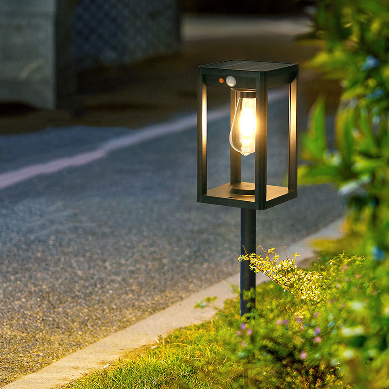 Solar Motion Sensor Lawn Light for Outdoor Garden Waterproof Landscape Ground Light for Yard Villa