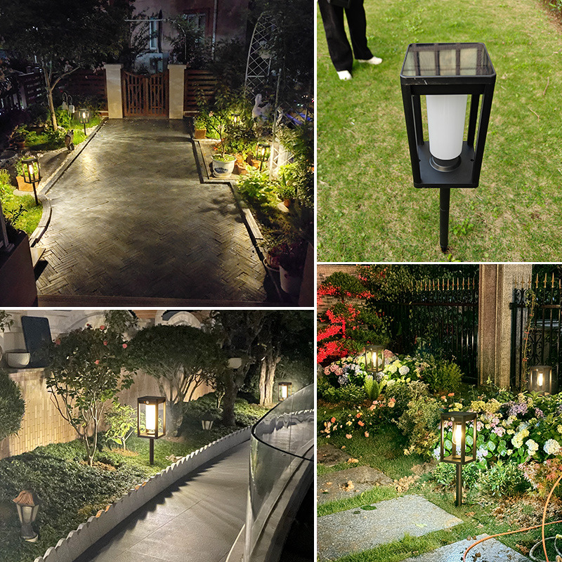 Solar Motion Sensor Lawn Light for Outdoor Garden Waterproof Landscape Ground Light for Yard Villa
