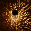Solar Four-Color Iron Hollow Hanging Light Creative Outdoor Garden Balcony Courtyard Decor