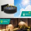 Solar Outdoor Wall Light for Home Pathway Lighting Balcony Ambient Wash Wall Flood Light for Garden Courtyard
