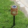 Solar Rattan Ground Stake Light Garden Lawn Lamp Outdoor Solar Decorative Landscape Light