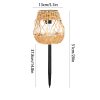 Solar Rattan Ground Stake Light Garden Lawn Lamp Outdoor Solar Decorative Landscape Light