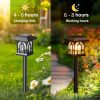 Solar Outdoor Waterproof Mini House Garden Light Cross-border Villa Landscape Decoration Stake Light for Yard Patio Courtyard