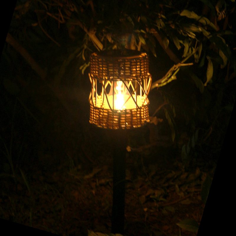 Solar Rattan Ground Stake Light Garden Lawn Lamp Outdoor Solar Decorative Landscape Light
