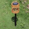 Solar Rattan Ground Stake Light Garden Lawn Lamp Outdoor Solar Decorative Landscape Light