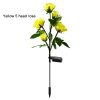 New LED Solar-Powered Rose Garden Lights Realistic Flower Design Waterproof Outdoor Lawn Lights with Ground Spike