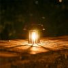 Solar Garden Light Outdoor Waterproof Garden Decor Camping Pendant Light Filament Small Hanging Lamp Vintage Wall Light