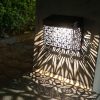 New Solar Hollow Wall Lamp Outdoor Courtyard Villa Garden Fence Decorative Light