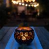 Stunning Solar Lantern Design - Enjoy the warm, imitation fire glow of this solar lantern, perfect for enhancing your backyard, landscape, patios, decks, and even indoor spaces. All season use. Extended Use High Power Solar Rechargeable Battery - With a 600 mAh 3.7V li-ion battery, this solar lantern provides over 8 hours of bright, consistent light, ensuring your outdoor areas shine throughout the night. 8” Metal Decorative Bowl - The Solar Fire Bowl features a stylish metal design, adding a touch of sophistication to your outdoor garden decor while serving as a functional solar table lamp, lantern and garden decor. Durable Waterproof Solar Lamp - Crafted with fully waterproof and weatherproof ABS housing, this solar lantern is built to withstand the elements, making it an ideal choice for patio and garden decorations outdoors. Heavyweight and Long-Lasting - Designed for durability, this solar lantern is heavy-weight and built to last, ensuring it remains a staple in your outdoor lighting for years to come.