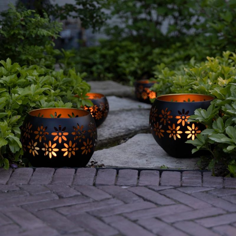 Stunning Solar Lantern Design - Enjoy the warm, imitation fire glow of this solar lantern, perfect for enhancing your backyard, landscape, patios, decks, and even indoor spaces. All season use. Extended Use High Power Solar Rechargeable Battery - With a 600 mAh 3.7V li-ion battery, this solar lantern provides over 8 hours of bright, consistent light, ensuring your outdoor areas shine throughout the night. 8” Metal Decorative Bowl - The Solar Fire Bowl features a stylish metal design, adding a touch of sophistication to your outdoor garden decor while serving as a functional solar table lamp, lantern and garden decor. Durable Waterproof Solar Lamp - Crafted with fully waterproof and weatherproof ABS housing, this solar lantern is built to withstand the elements, making it an ideal choice for patio and garden decorations outdoors. Heavyweight and Long-Lasting - Designed for durability, this solar lantern is heavy-weight and built to last, ensuring it remains a staple in your outdoor lighting for years to come.