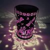 Outdoor Dragonfly Hollow Solar Projection Lantern Waterproof LED Garden Decor Hanging Light Landscape Atmosphere Light