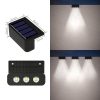 Solar Step Lights LED Stairway Lights for Pathway Outdoor Garden Landscape Lamp Courtyard Fence Wall Stair Lights