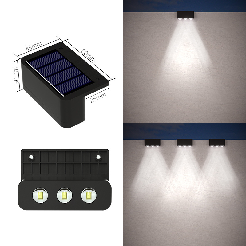 Solar Step Lights LED Stairway Lights for Pathway Outdoor Garden Landscape Lamp Courtyard Fence Wall Stair Lights