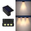 Solar Step Lights LED Stairway Lights for Pathway Outdoor Garden Landscape Lamp Courtyard Fence Wall Stair Lights