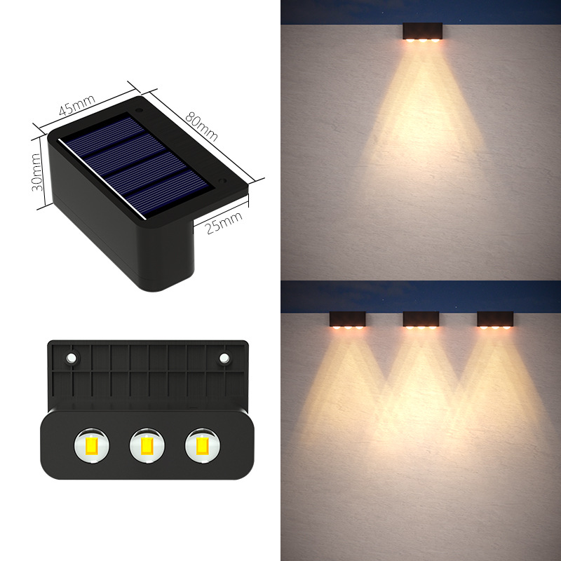 Solar Step Lights LED Stairway Lights for Pathway Outdoor Garden Landscape Lamp Courtyard Fence Wall Stair Lights