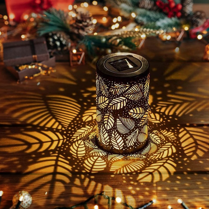 Gorgeous & imaginative Garden Decor - Fusion the retro gold, copper of exteriors and irregular pattern inside, at darkness, the solar lantern casting a bright, warm light with Butterfly pattern, which looks like a Butterfly flying symbolizes change. Long-endurance Solar Power - The outdoor lantern is topped with high-efficiency solar panel; it collects sunlight to charge 6 hours during the day and light up (make sure turn on the switch) at least 8 hours in darkness. Besides, with its waterproof rating of IP65, the solar lantern can work on rainy days as well. Durable & Eco-friendly Material - DIBIEECN hanging large solar lantern is made of latest development, upgraded durable metal, which has thickened and hardened to ensure that it will not deform or be blown away either. No power cord required.