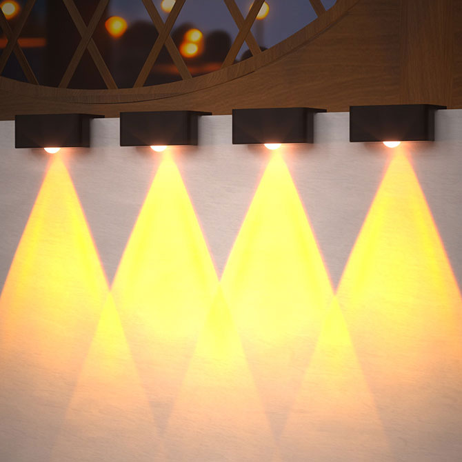 Solar Step Lights LED Stairway Lights for Pathway Outdoor Garden Landscape Lamp Courtyard Fence Wall Stair Lights