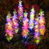 Solar-Powered Violet Garden Lights Waterproof LED Outdoor Decor with Ground Spike Energy-Efficient Landscape Lighting