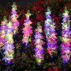 Solar-Powered Violet Garden Lights Waterproof LED Outdoor Decor with Ground Spike Energy-Efficient Landscape Lighting