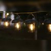 Solar Garden Light Outdoor Waterproof Garden Decor Camping Pendant Light Filament Small Hanging Lamp Vintage Wall Light