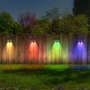 New Solar Outdoor Courtyard Wall Light RGB Colorful Decoration Light Outdoor Corridor Washing Wall Light