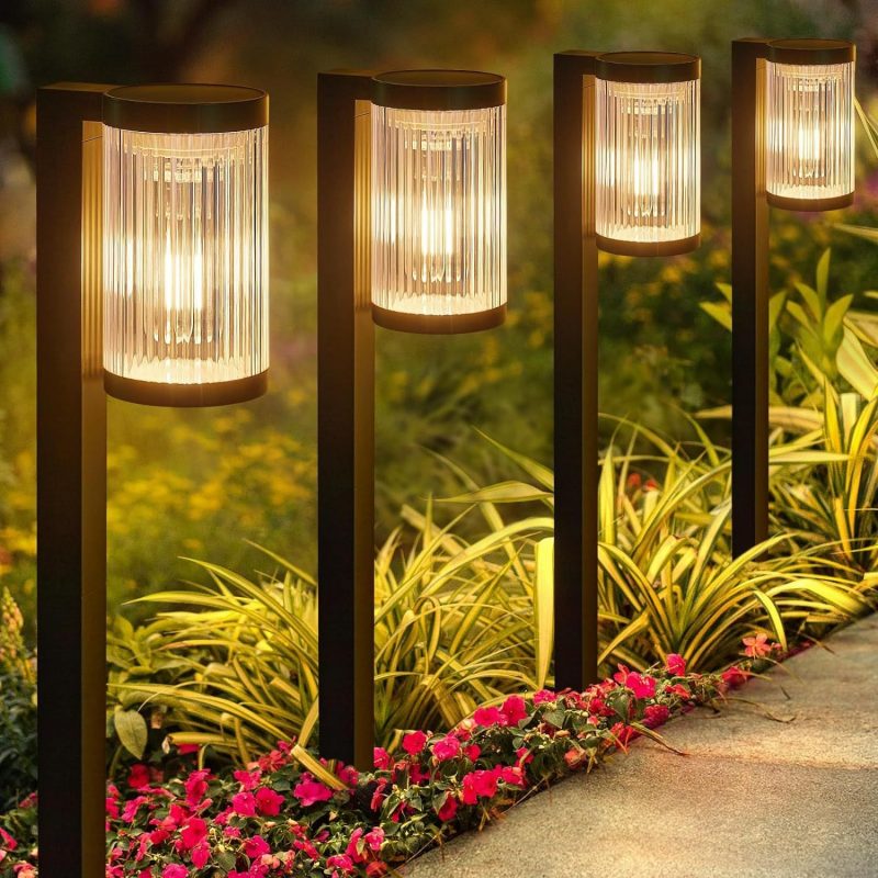 Solar Garden Light LED Filament Lamp Outdoor Ground Stake Landscape Lighting Courtyard Decor Lawn Solar Light