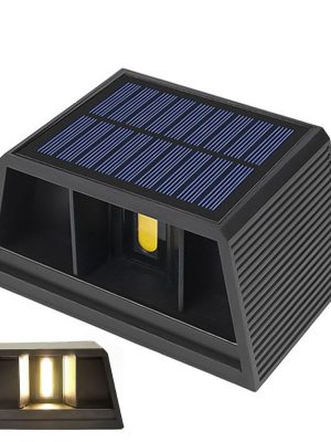 New Outdoor Wall Light Garden Landscape Decorative Atmosphere Light Waterproof Solar Washing Wall Light for Courtyard Fence