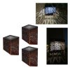 New Solar Hollow Wall Lamp Outdoor Courtyard Villa Garden Fence Decorative Light