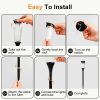 Solar-Powered Lawn Flame Light Outdoor Garden Yard Lamp with Tilted Solar Panel Ground-Stake Decorative Landscape Lighting