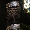 New Solar Hollow Wall Lamp Outdoor Courtyard Villa Garden Fence Decorative Light