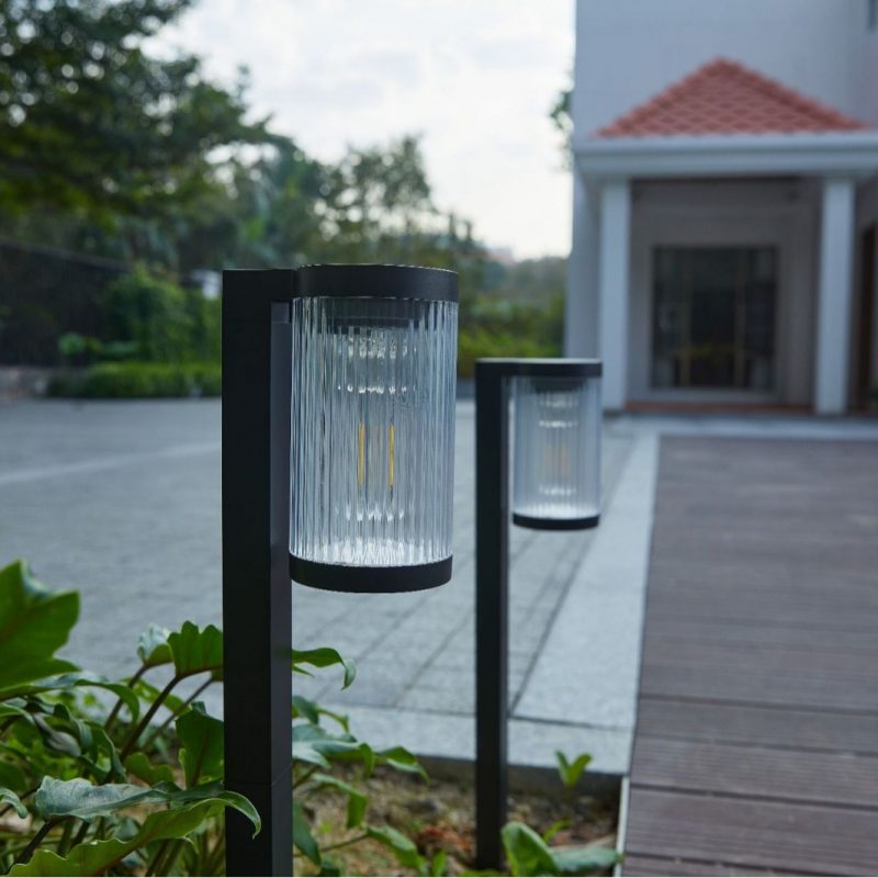 Solar Garden Light LED Filament Lamp Outdoor Ground Stake Landscape Lighting Courtyard Decor Lawn Solar Light