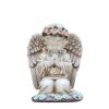 Outdoor Solar Angel Girl Garden Statue Resin Craft Ornament for Yard Decorative Solar-Powered Landscape Light