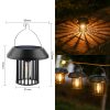 Solar Garden Light Outdoor Waterproof Garden Decor Camping Pendant Light Filament Small Hanging Lamp Vintage Wall Light