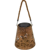 Solar Butterfly Light Outdoor Garden Decoration Waterproof Hollow Design Iron Lantern Garden Light