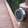 Solar Ground Lights IP68 Waterproof Outdoor 12 LED Solar Powered Disc Pathway Lights for Garden Lawn Patio Yard Path Landscape