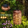 Solar Lanterns Outdoor Waterproof Bee Mushroom Decoration for Women Mon Hanging Solar Lights for Yard Patio Garden Decor
