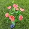 Solar-Powered 7-Head Lotus Peony LED Garden Lights Waterproof Lawn Decor with Ground Spike Festive Outdoor Lighting